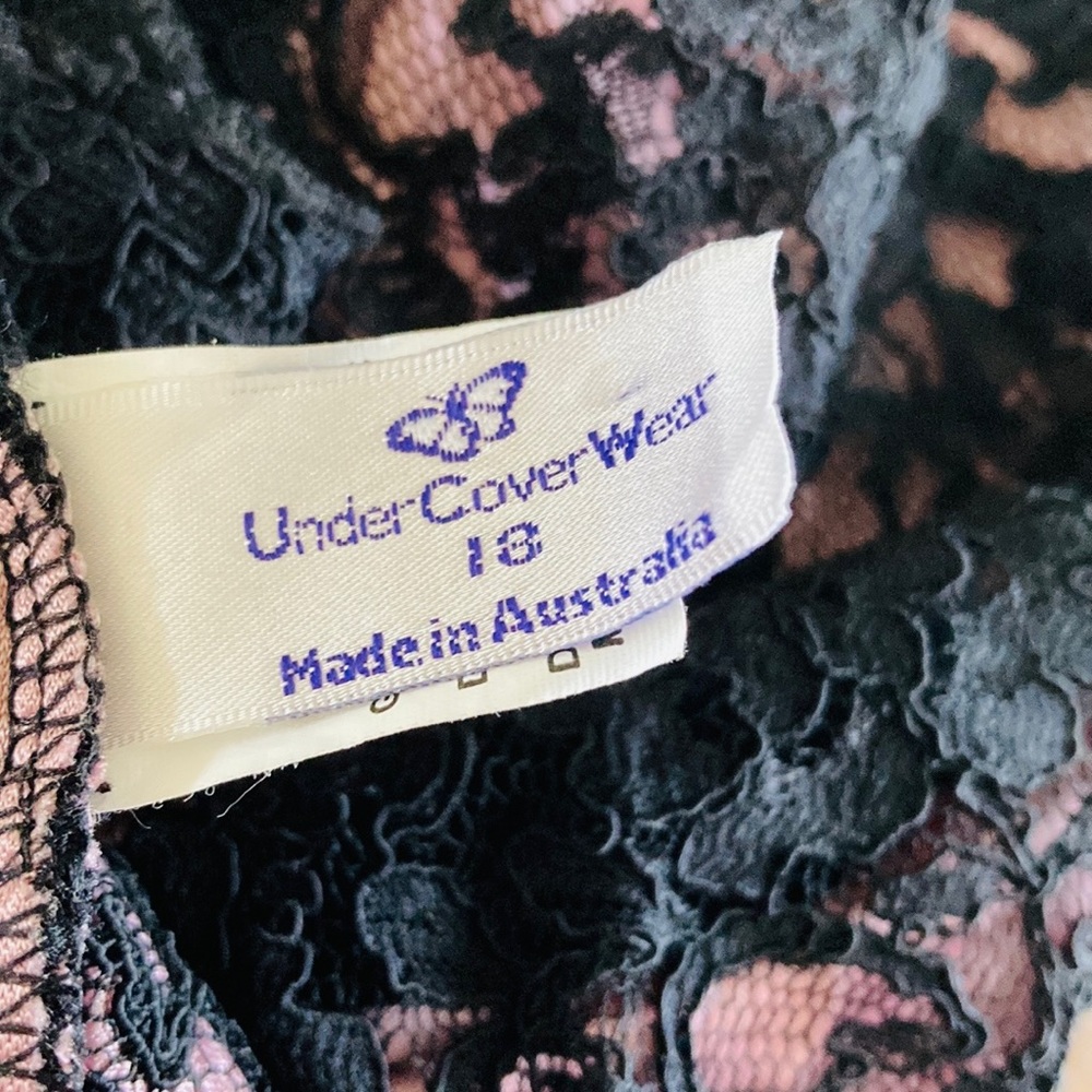 Vintage 90s UNDERCOVER WEAR camisole top corset Size 16 - Picture 10 of 11